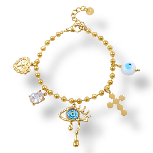 BRACELET NAIA ACIER OR