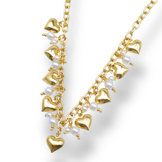 COLLIER AMÉLIA ACIER OR