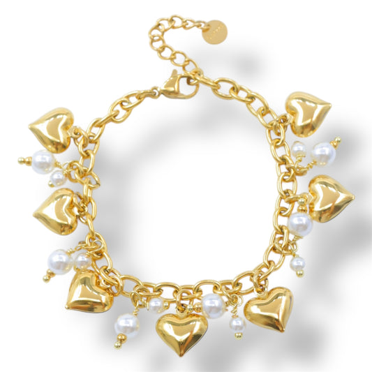 BRACELET AMÉLIA ACIER OR