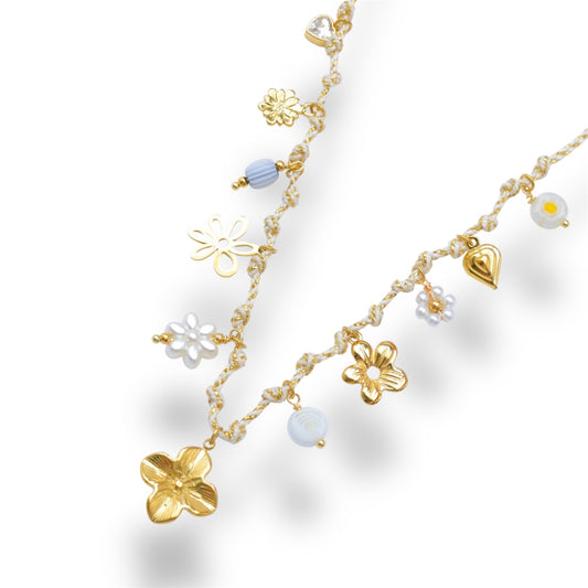 COLLIER BERENICE ACIER OR