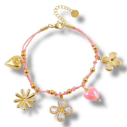 BRACELET ZITA ACIER OR ROSE