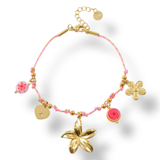 BRACELET NINA ACIER OR ROSE