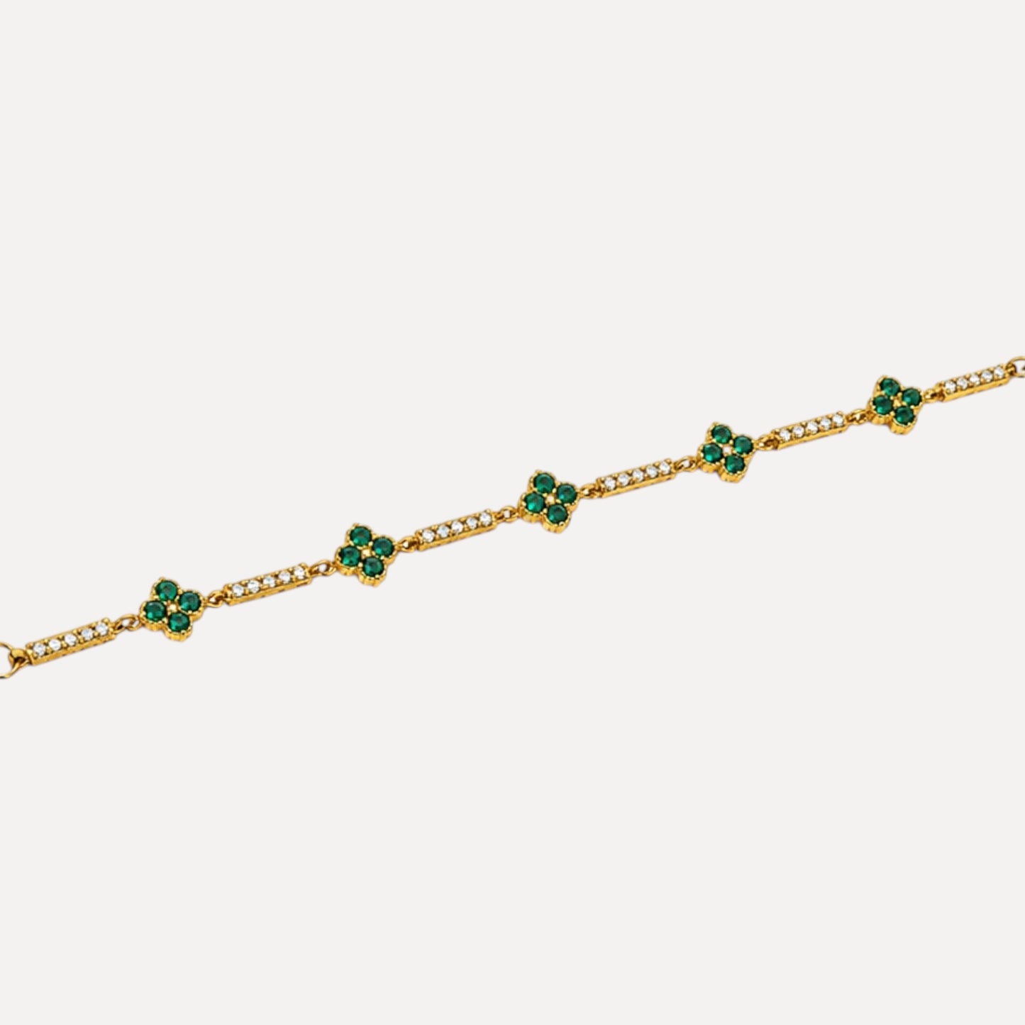 BRACELET ÉMERA VERT ACIER