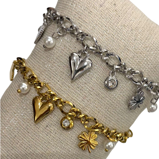 BRACELET AMBER ACIER