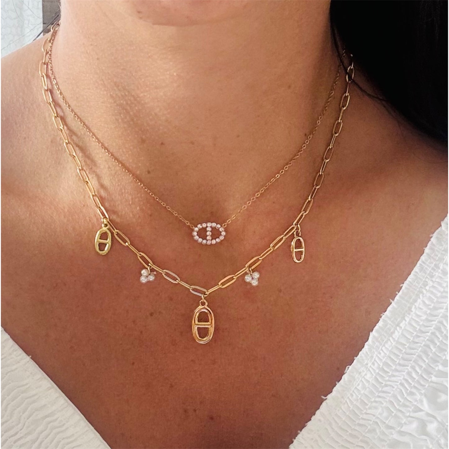 COLLIER JADE ACIER