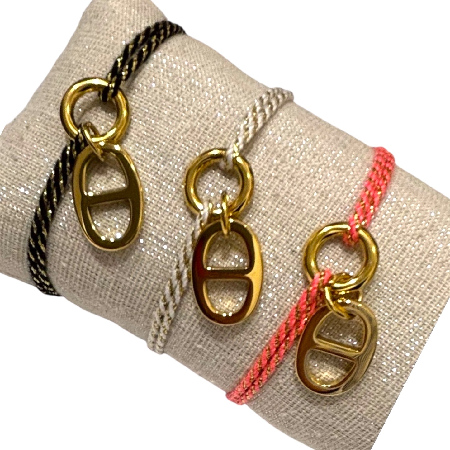 BRACELET KAHA ACIER OR