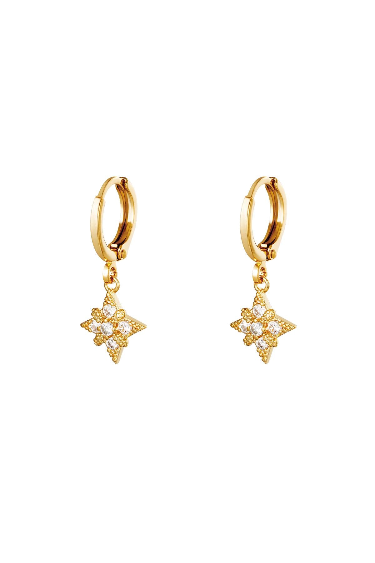 BOUCLES D’OREILLES SELENE ACIER OR