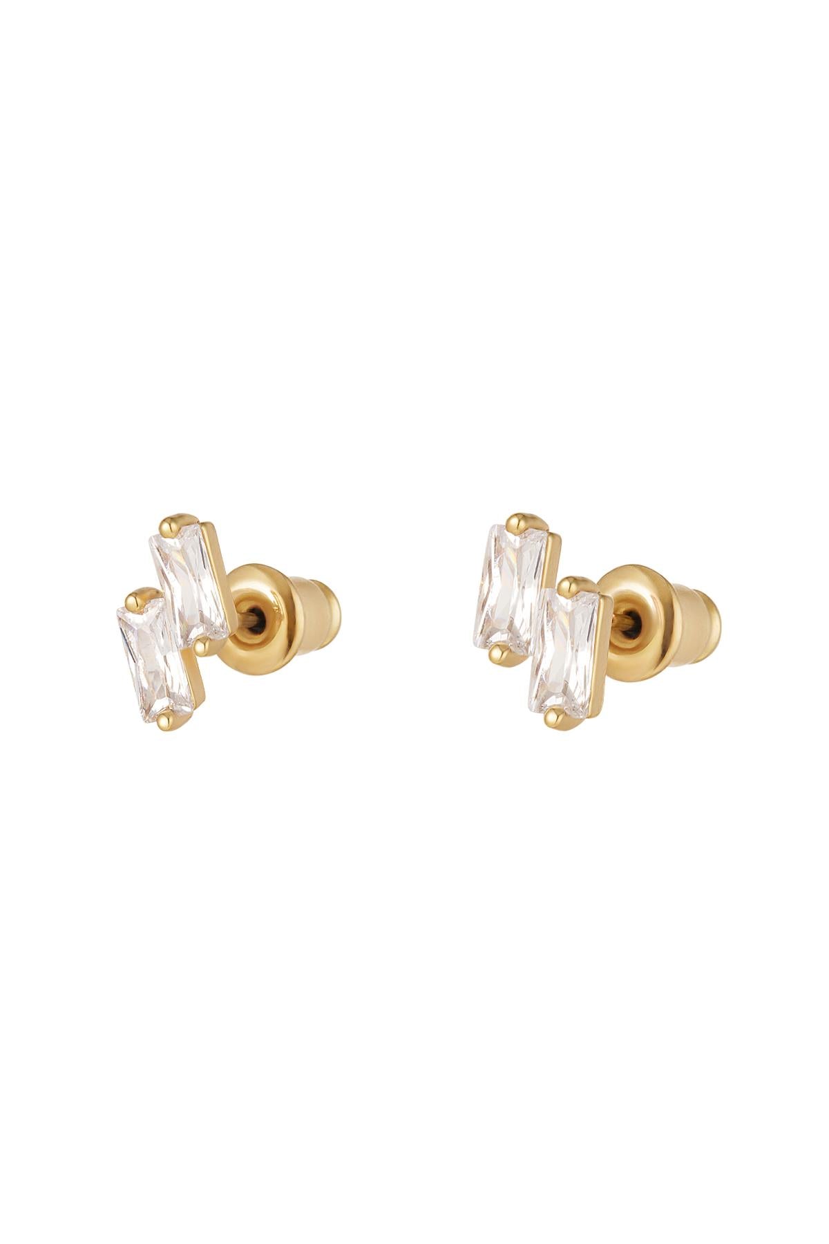 BOUCLES D’OREILLES MATHILDE ACIER OR