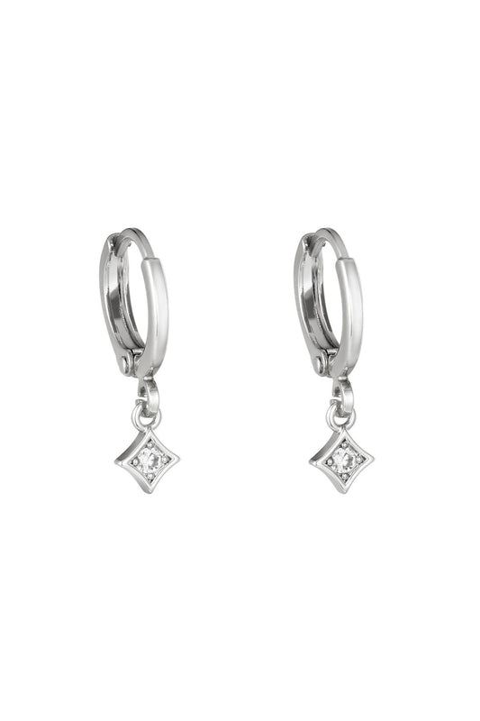 BOUCLES D’OREILLES CATALINA ACIER ARGENT
