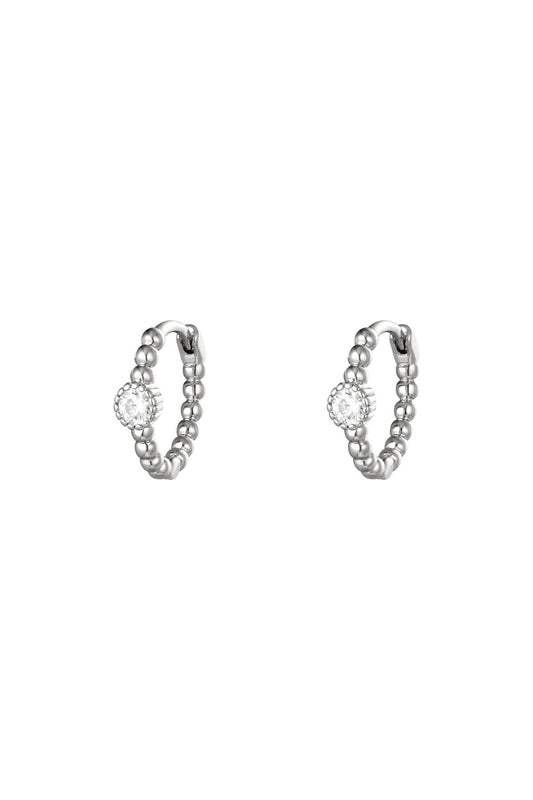 BOUCLES D’OREILLES LYLOU ACIER ARGENT