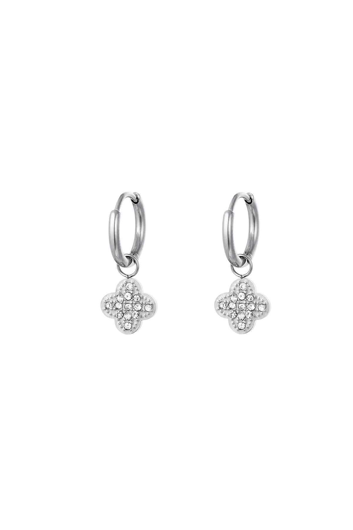 BOUCLES D’OREILLES LERA ACIER ARGENT