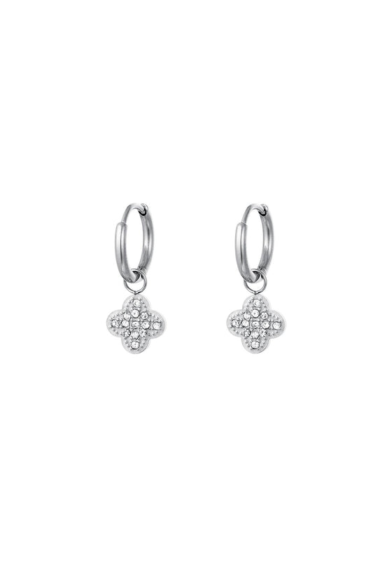 BOUCLES D’OREILLES LERA ACIER ARGENT