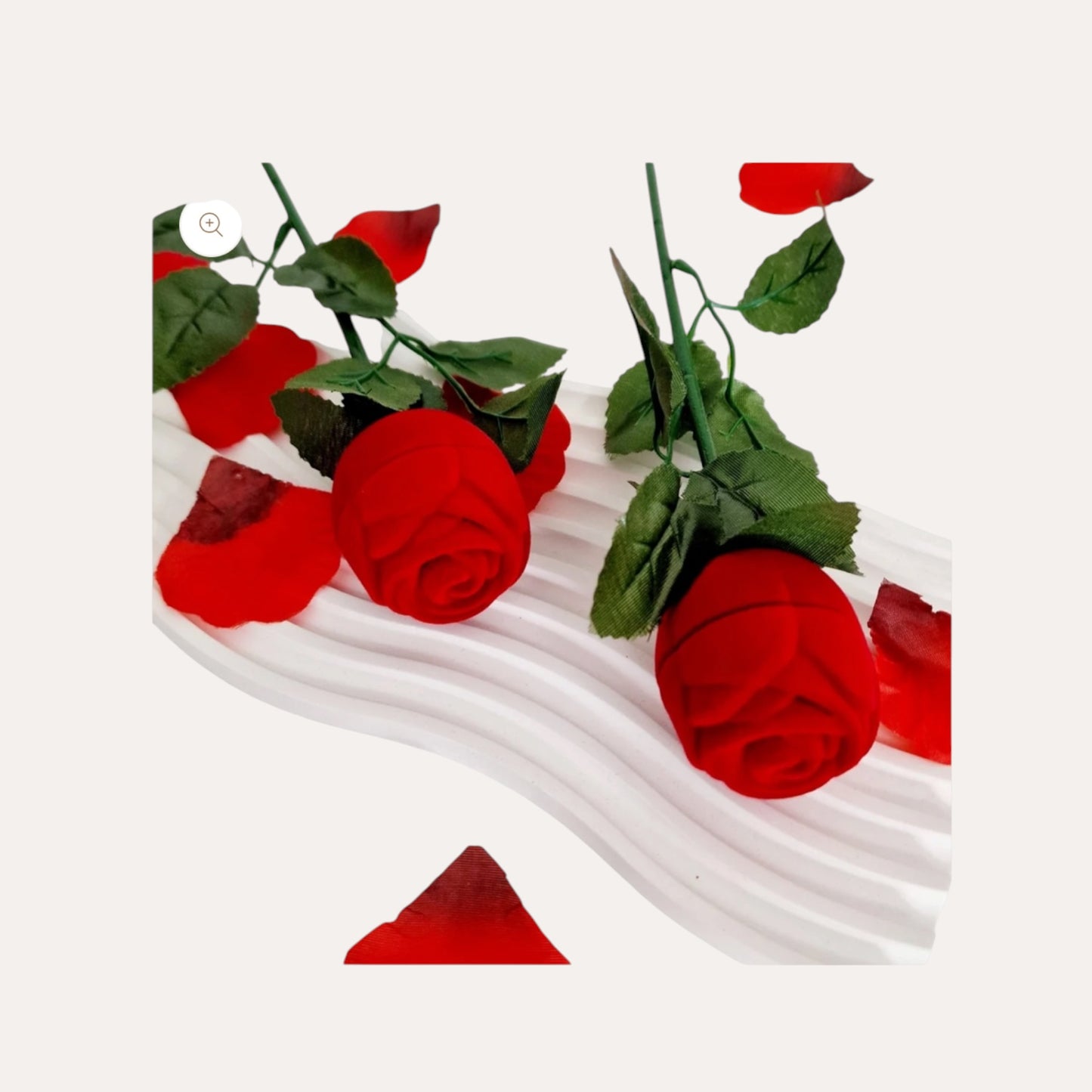 COFFRET ROSE ST VALENTIN AVEC BAGUE DE PROMESSE