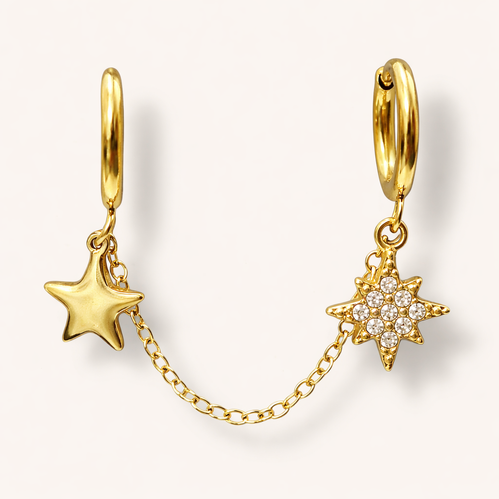 BOUCLES D’OREILLES mono boucle CHERYL ACIER