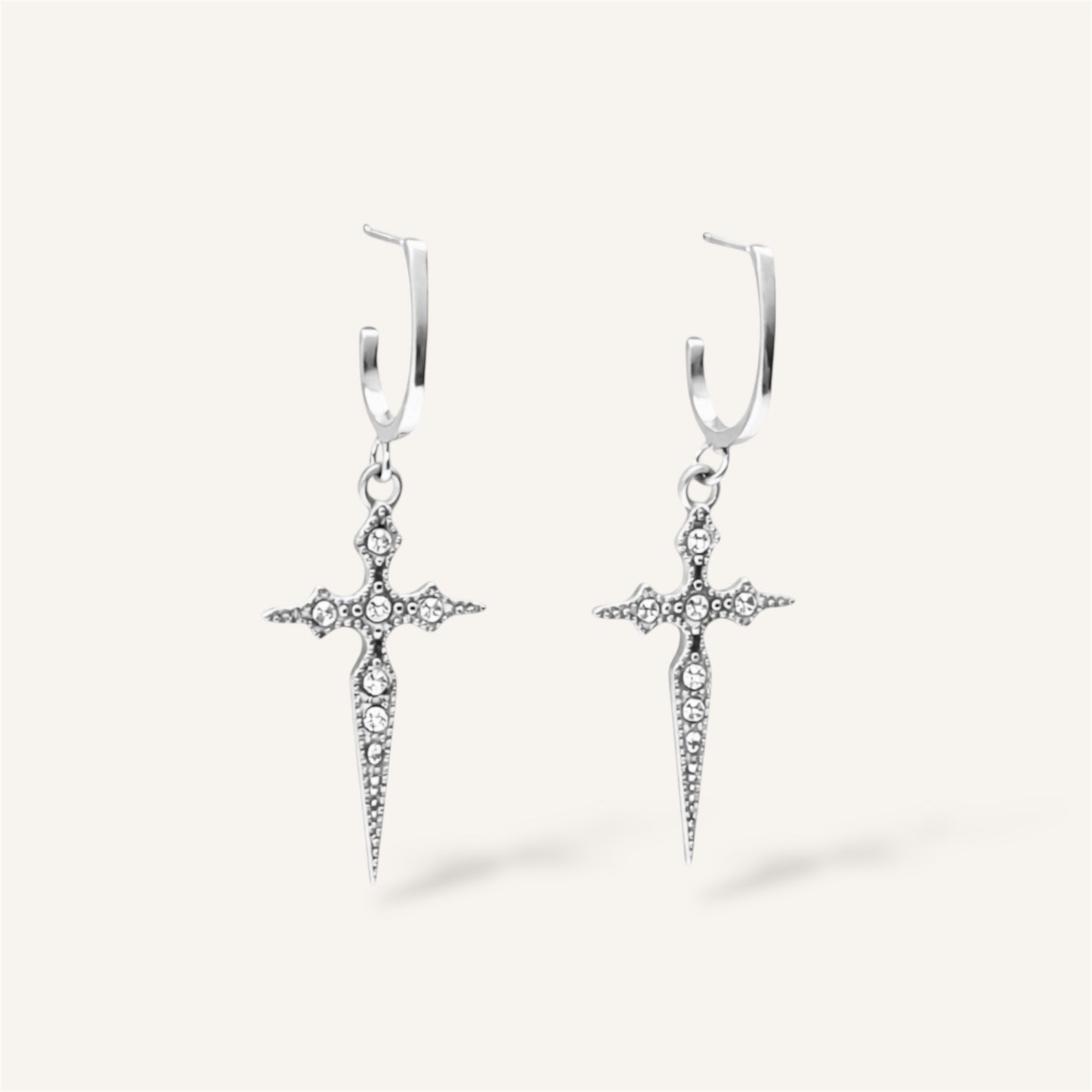 BOUCLES D’OREILLES CAREN ACIER