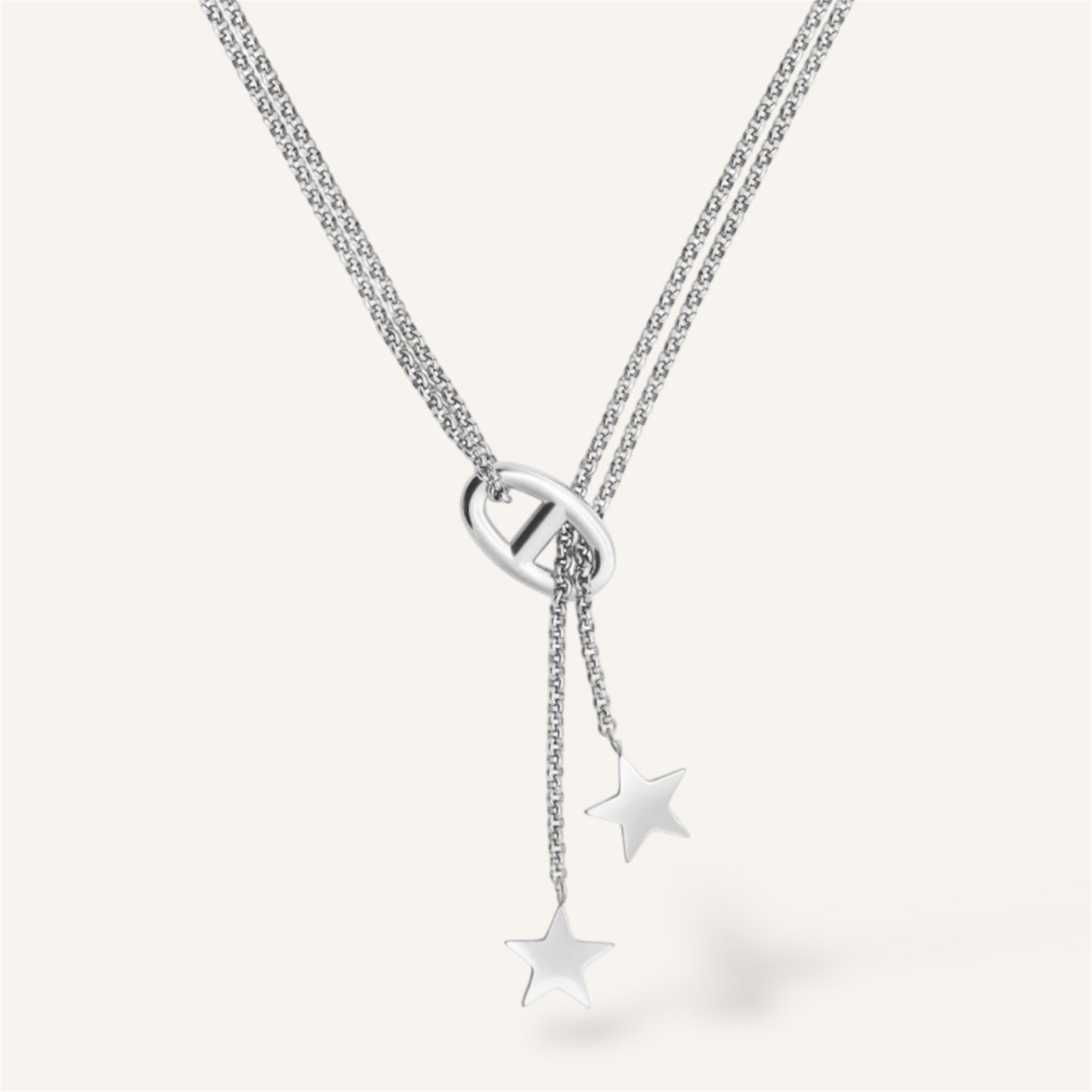 COLLIER TAILA ACIER ARGENTÉ