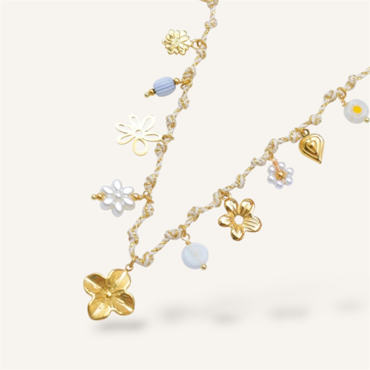 COLLIER BERENICE ACIER OR
