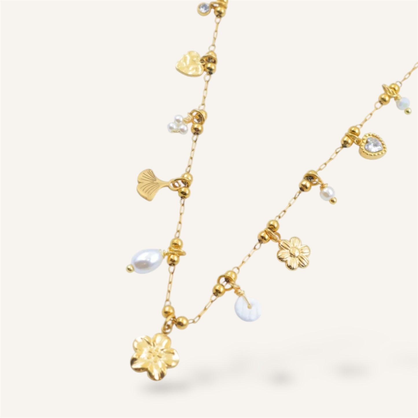 COLLIER KAMILIA ACIER OR