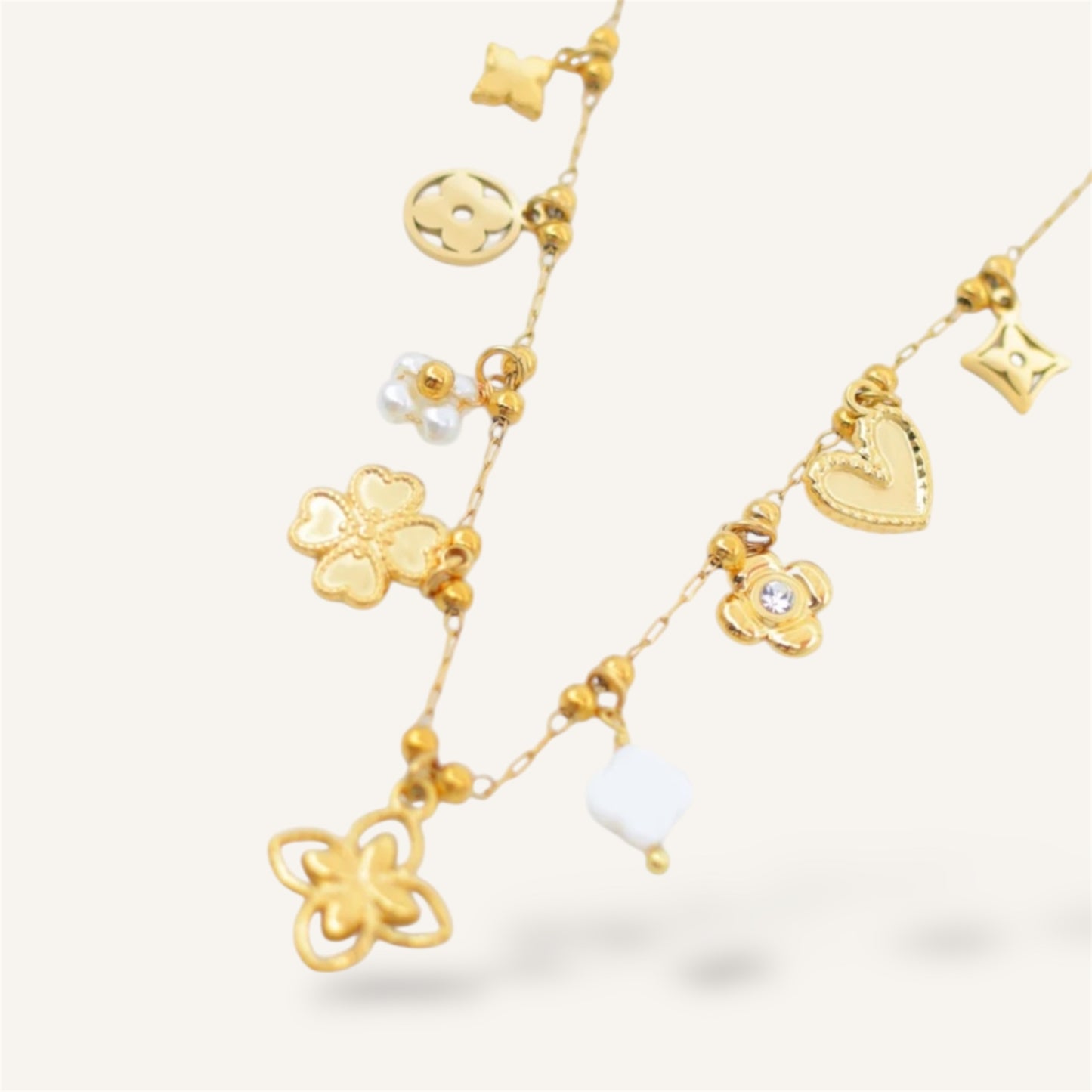 COLLIER ARIANA ACIER OR