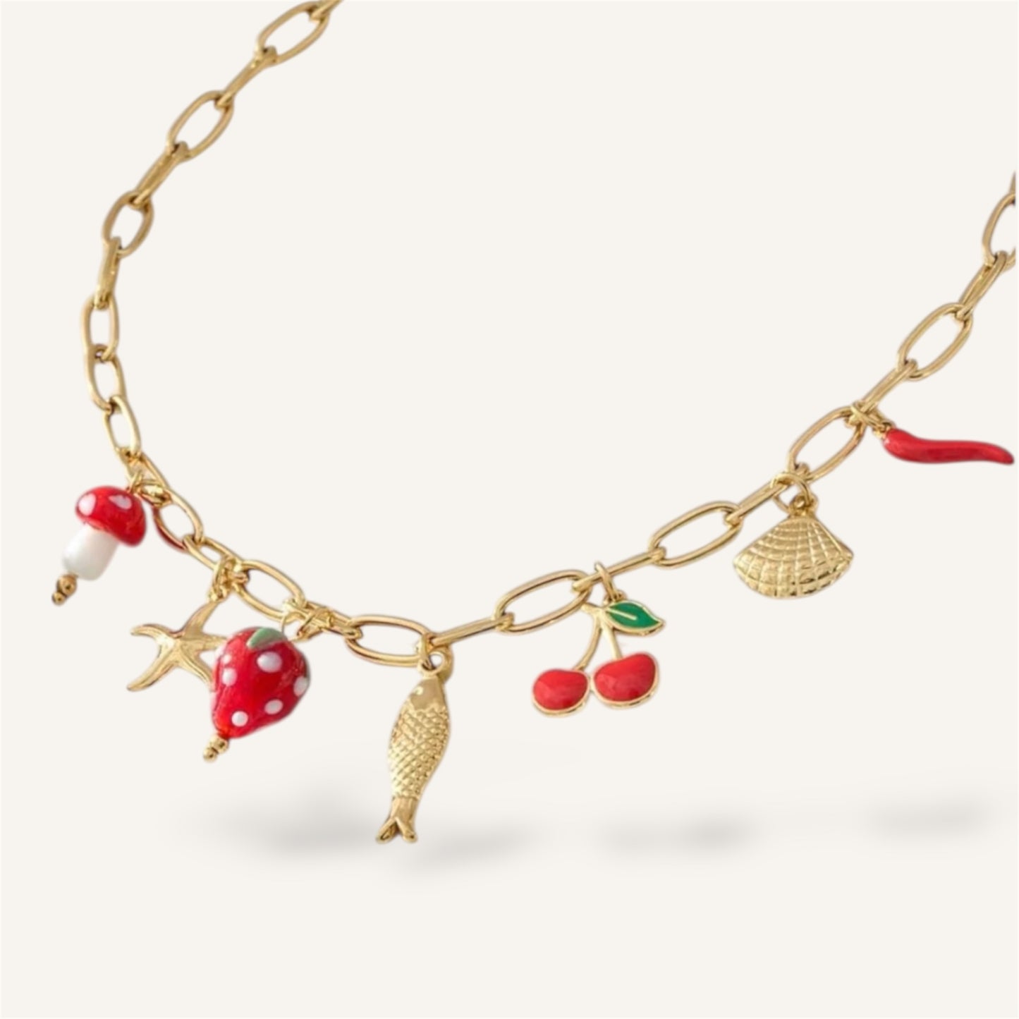 COLLIER SYANA ACIER OR