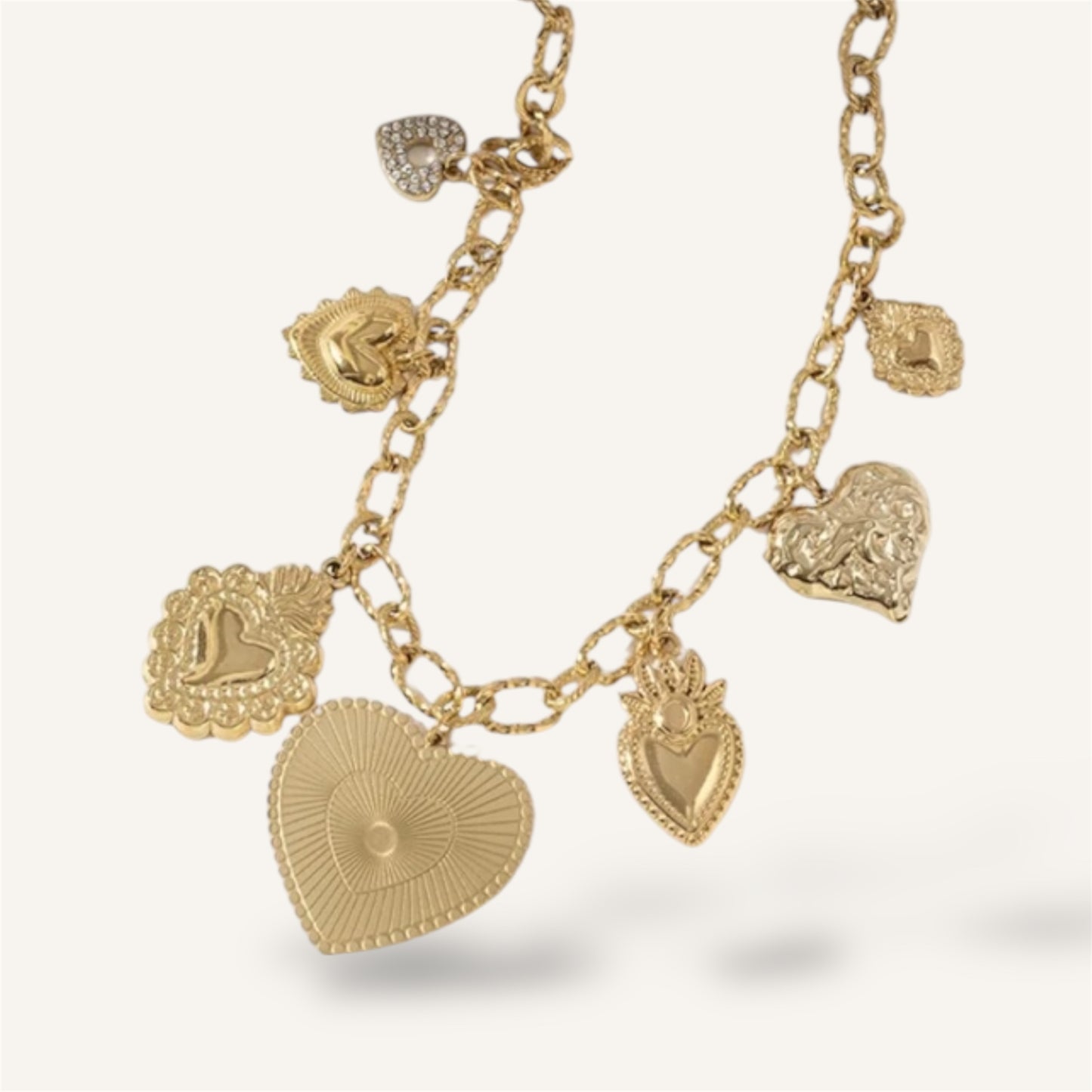 COLLIER ELODIE ACIER OR
