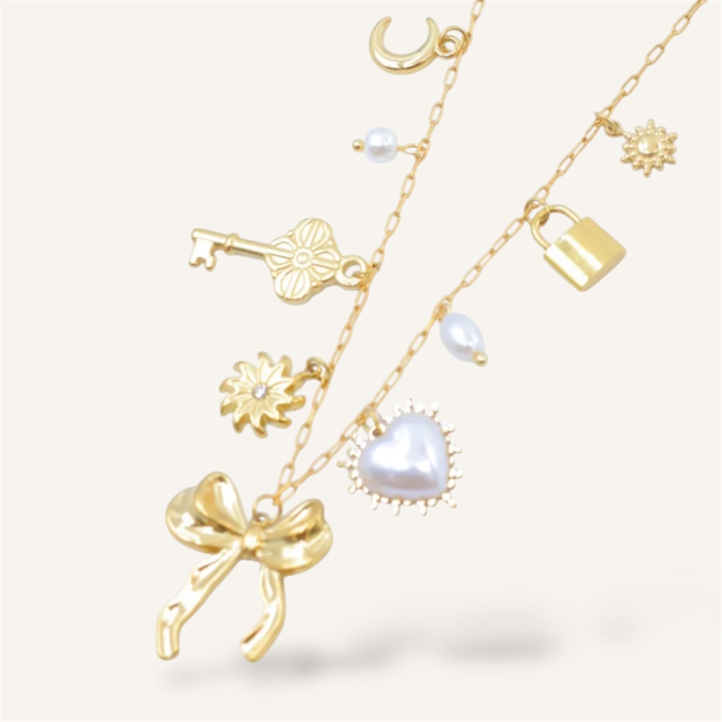 COLLIER JEANNE ACIER OR