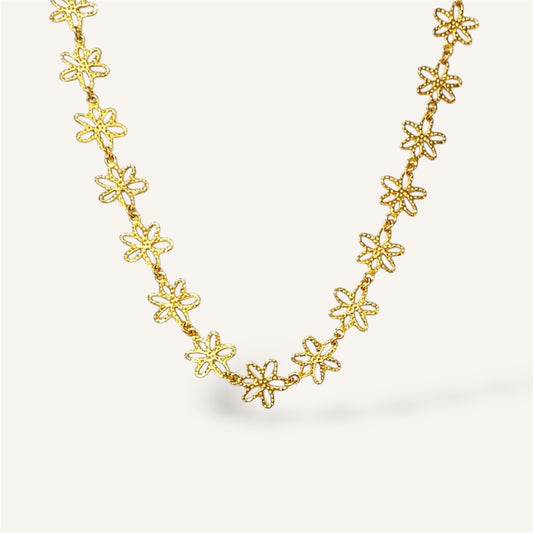 COLLIER CARLY ACIER OR