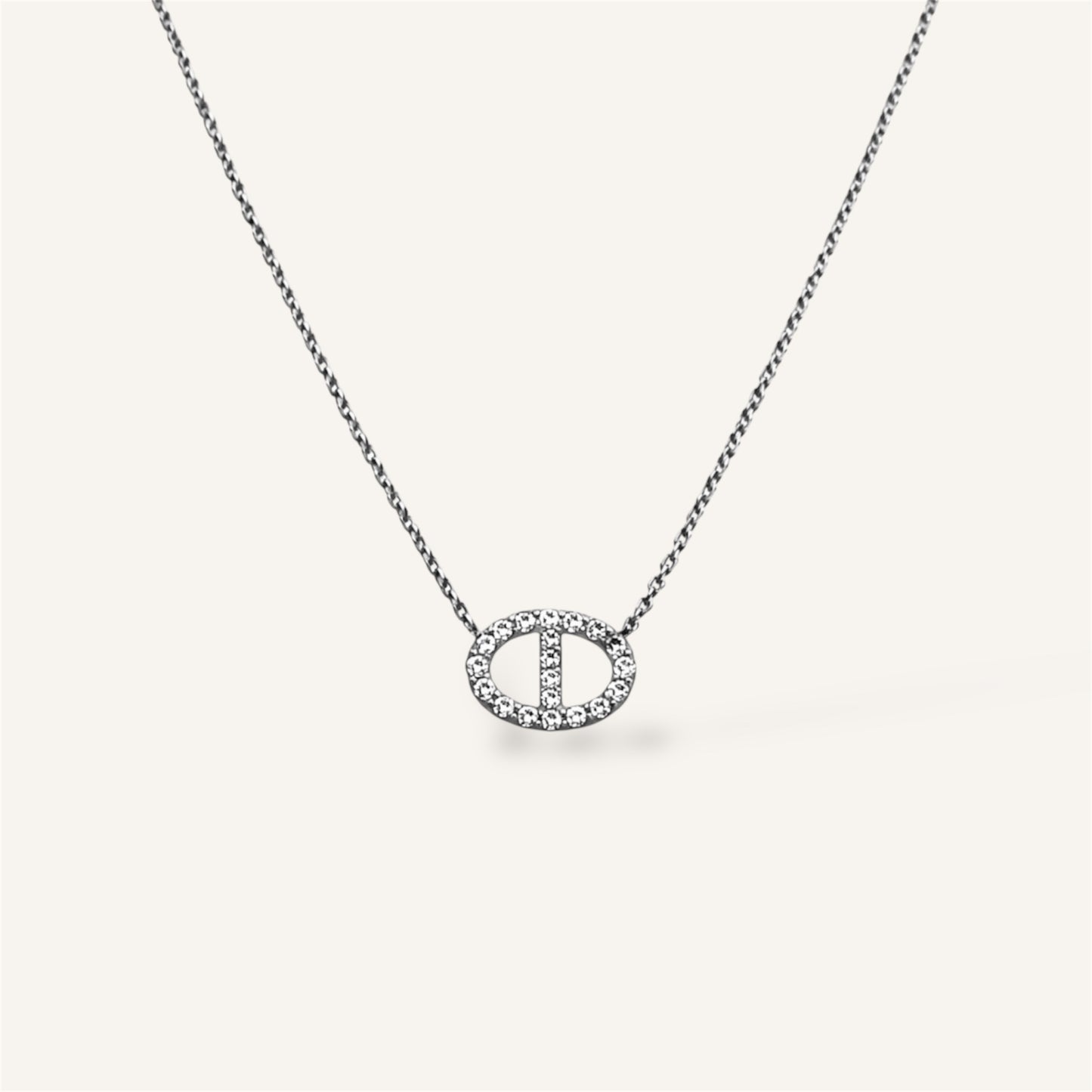 COLLIER JADE ACIER
