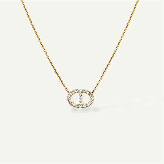 COLLIER JADE ACIER