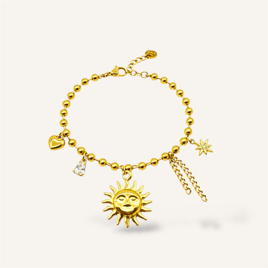 BRACELET TÉA ACIER OR