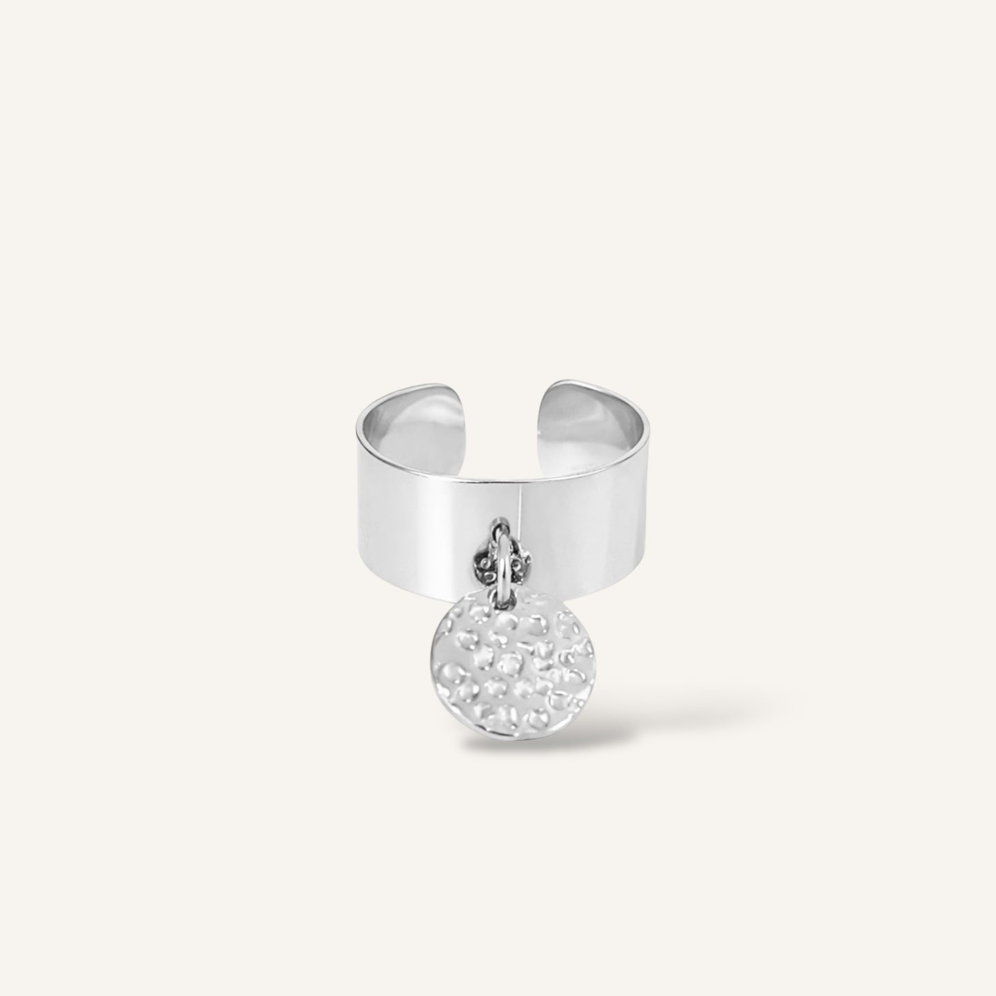 BAGUE OPALINE ACIER