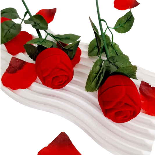 COFFRET ROSE ST VALENTIN AVEC BAGUE DE PROMESSE