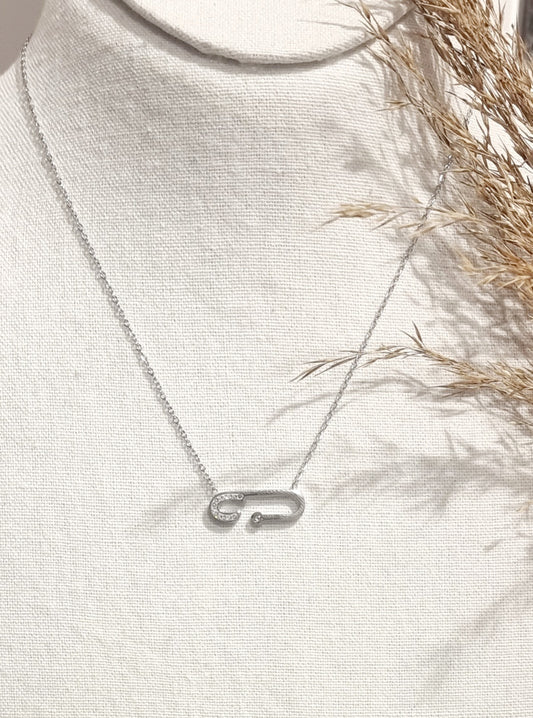 Collier Emma acier argent - Collection SR