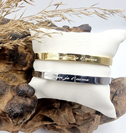 Jonc message (Maman je t'aime) - Collection SR