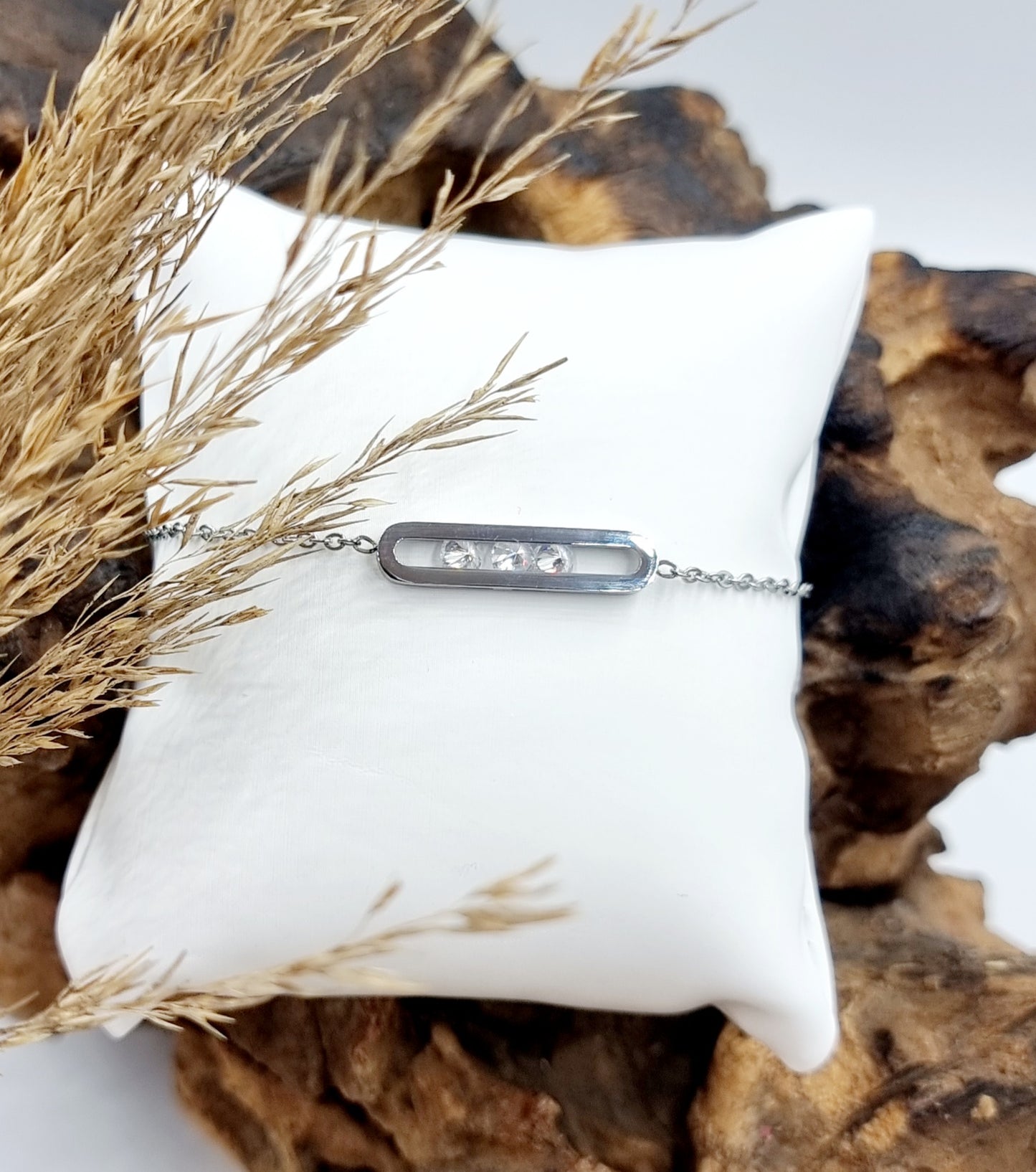 BRACELET MALIKA ACIER ARGENT