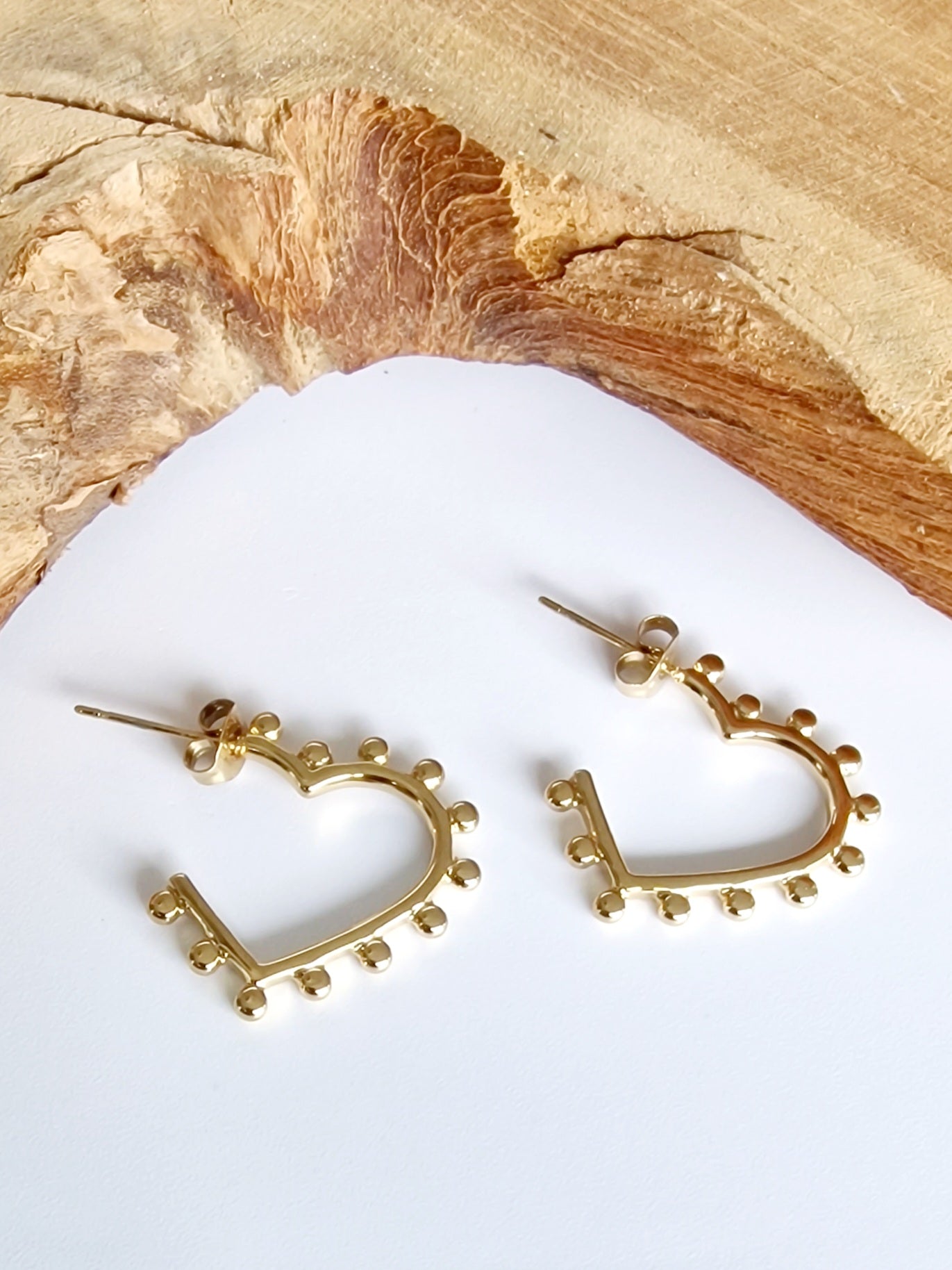 BOUCLES D'OREILLES SHANON ACIER OR