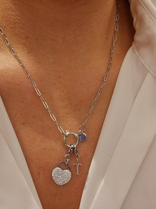 COLLIER PERSONALISABLE ACIER ARGENT