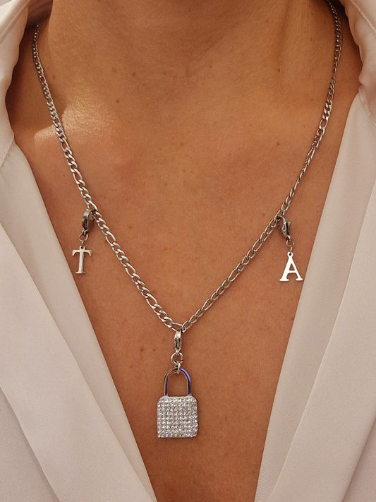 COLLIER PERSONALISABLE ACIER ARGENT