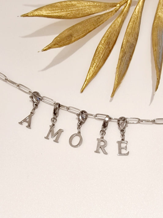 BRACELET PERSONALISABLE ACIER ARGENT