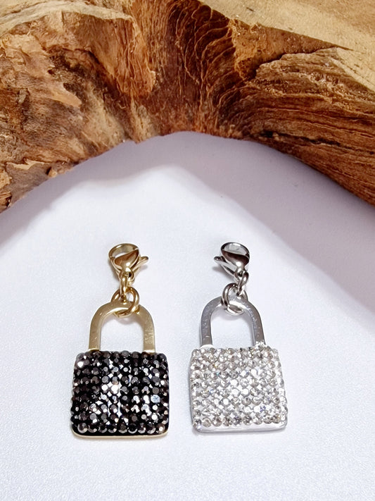 CHARM CADENAS STRASS ACIER