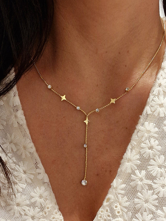 COLLIER EMY ACIER OR