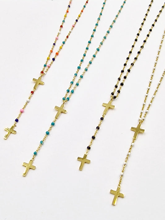 COLLIER ANAIS ACIER OR EXISTE EN 10 COLORIS