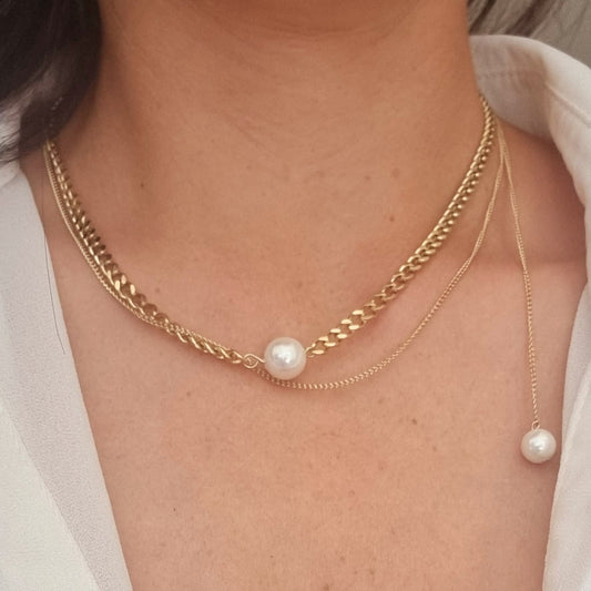 COLLIER LÉONIE ACIER