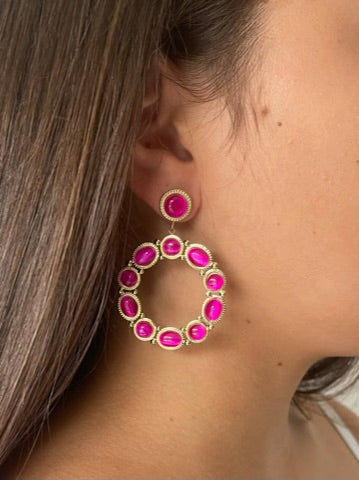 BOUCLES D'OREILLES YVANA ACIER OR