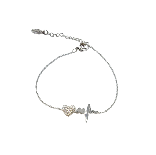 Bracelet Maya acier argent - Collection SR