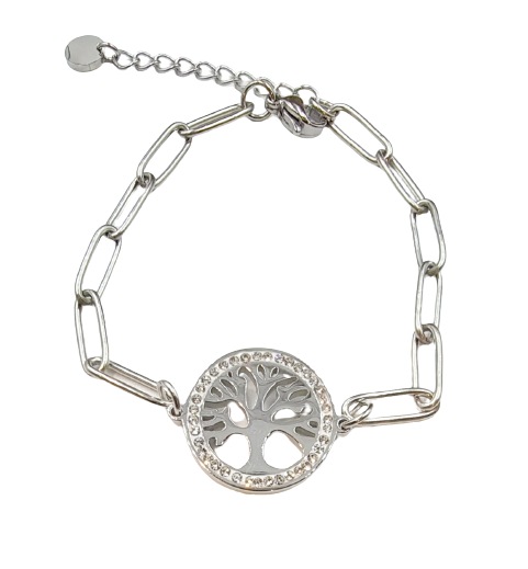 Bracelet Anna acier argent - Collection SR