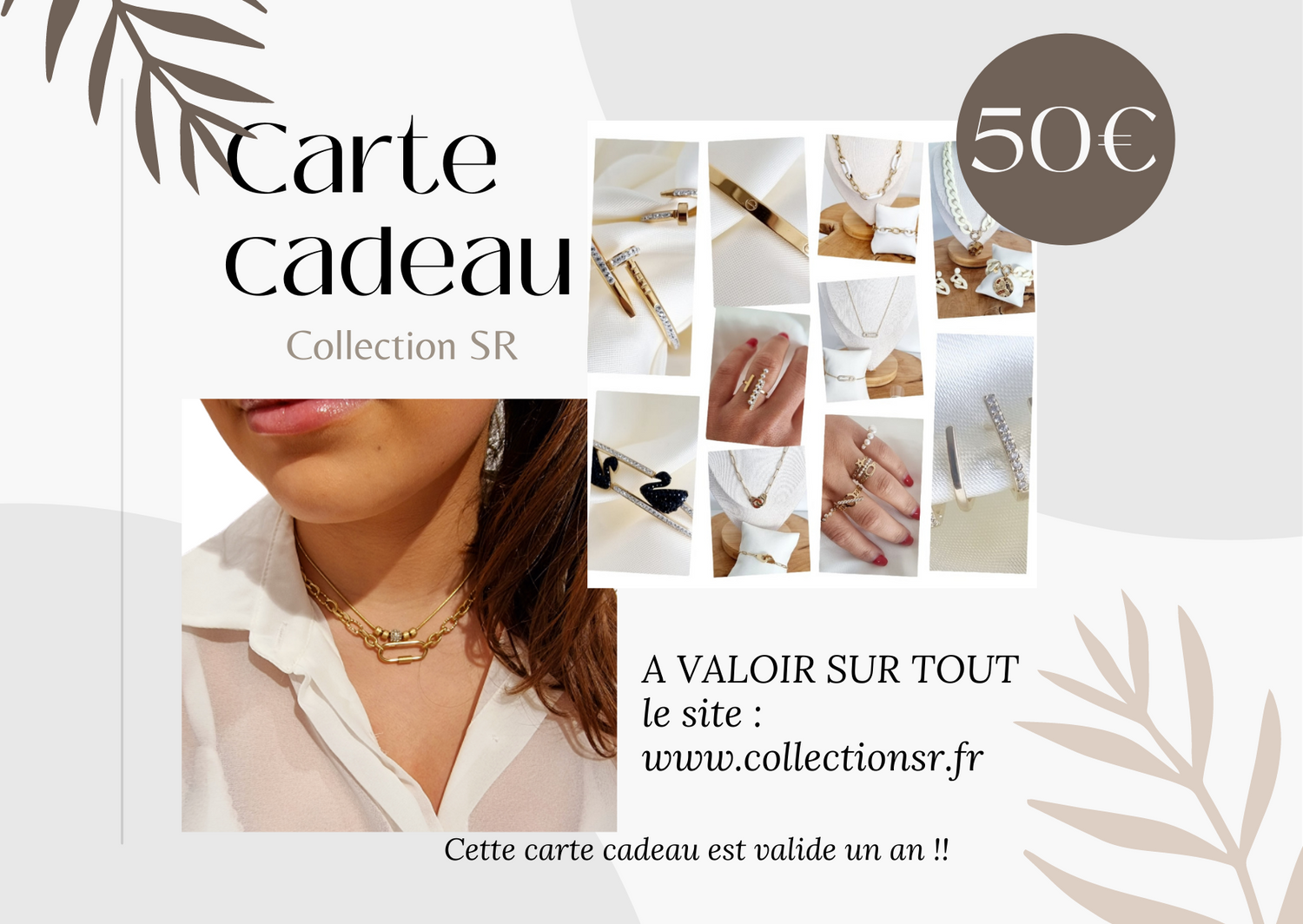 CARTE CADEAU 50€ - Collection SR
