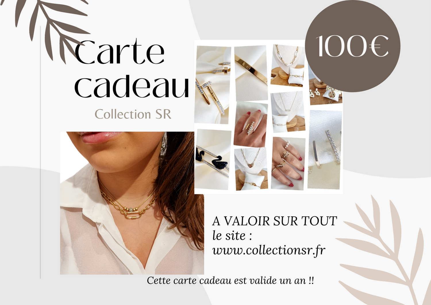 CARTE CADEAU 100€ - Collection SR